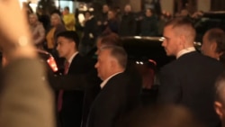 Hungarian PM Orban Booed By Protesters In Tbilisi