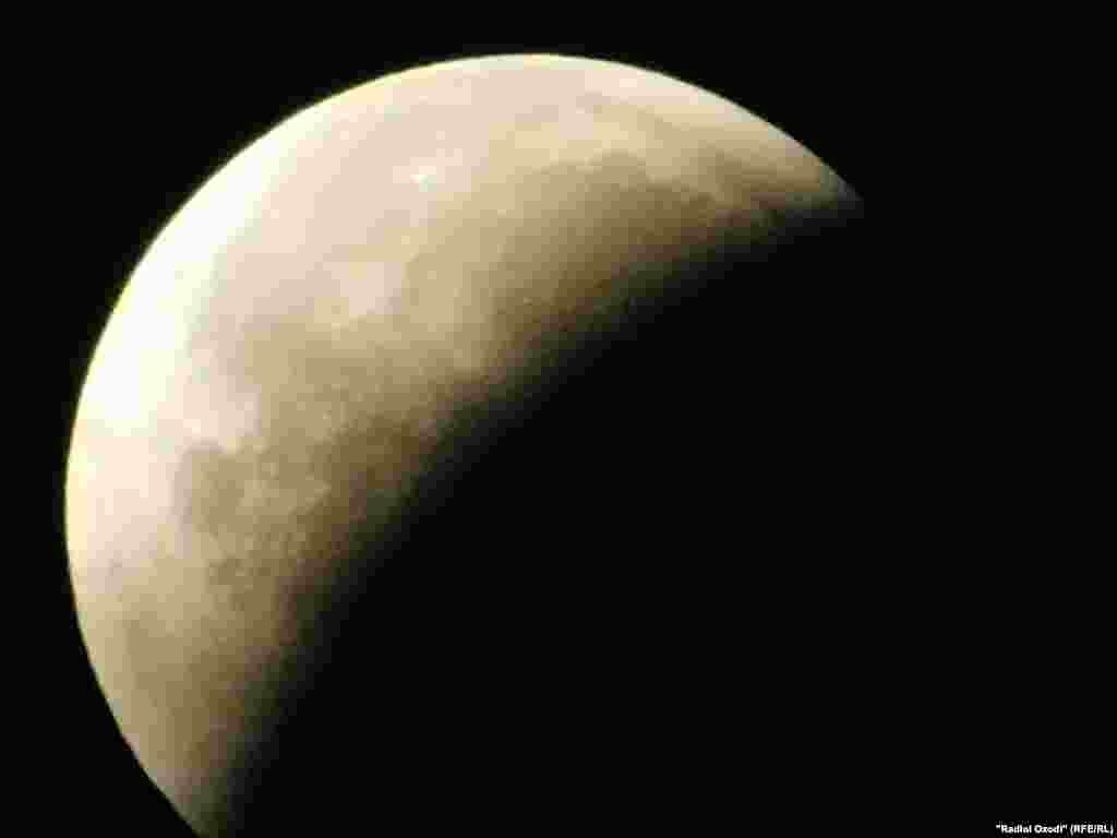 Lunar eclipse in Tajikistan, Kulob region