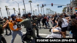 Протесты в Калифорнии, июнь 2020 года