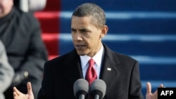 АҚШ президенті Барак Обама ұлтқа алғашқы сөзін арнады. Вашингтон, 20 қаңтар, 2009 жыл.