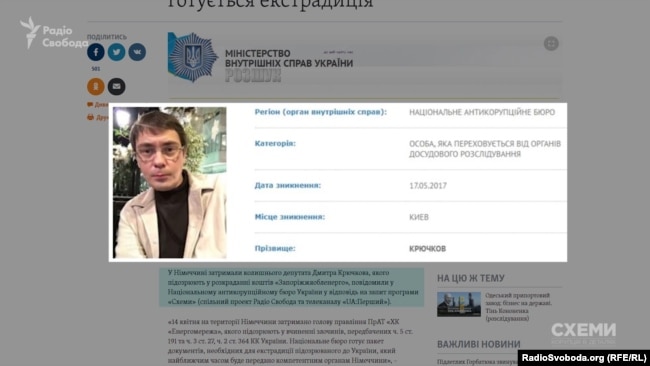 Екс-депутата та бізнесмена Дмитра Крючкова затримали в Німеччині в квітні 2018-го