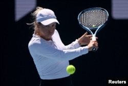 Юлия Путинцева Australian Open жарысында. 23 қаңтар 2026 жыл.