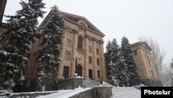 Armenia -- The parliament building in Yerevan, January 14, 2019.