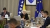 Predsjedavajuća Vijeća ministara BiH Borjana Krišto (u sredini) i ministar financija BiH Srđan Amidžić (prvi zdesna) na sjednici 5. maja 2026.