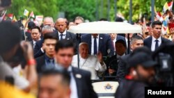 Papa Franjo u posjeti Singapuru, 11. septembra 2024.