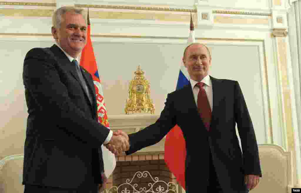 Rusija - Ruski predsjednk Vladimir Putin i Tomislav Nikolić, predsjednik Srbije susreli su se u Sočiju, 11. septembar 2012. 