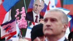 Российский глава Крыма Сергей Аксенов на мероприятии, посвященном седьмой годовщине аннексии Крыма Россией. Симферополь, 18 марта 2021 года. Архивное фото