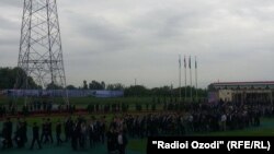 تصویر آرشیف: مراسم آغاز پروژه انتقال انرژی موسوم به « کاسا یک هزار» در تاجکستان 