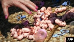 ЗША: актывісты руху супраць абортаў дэманструюць плястыкавыя мадэлі зародкаў