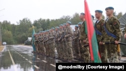 Цырымонія адкрыцьця супольных беларуска-казахстанскіх вайсковых вучэньняў «Лясное братэрства–2026», палігон «Берасьцейскі», 6 верасьня 2026