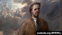 Кастусь Каліноўскі, фрагмэнт карціны Ўладзімера Сулкоўскага