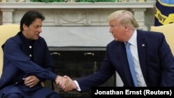 د امریکا ولسمشر ډونالد ټرمپ او د پاکستان صدراعظم عمران خان