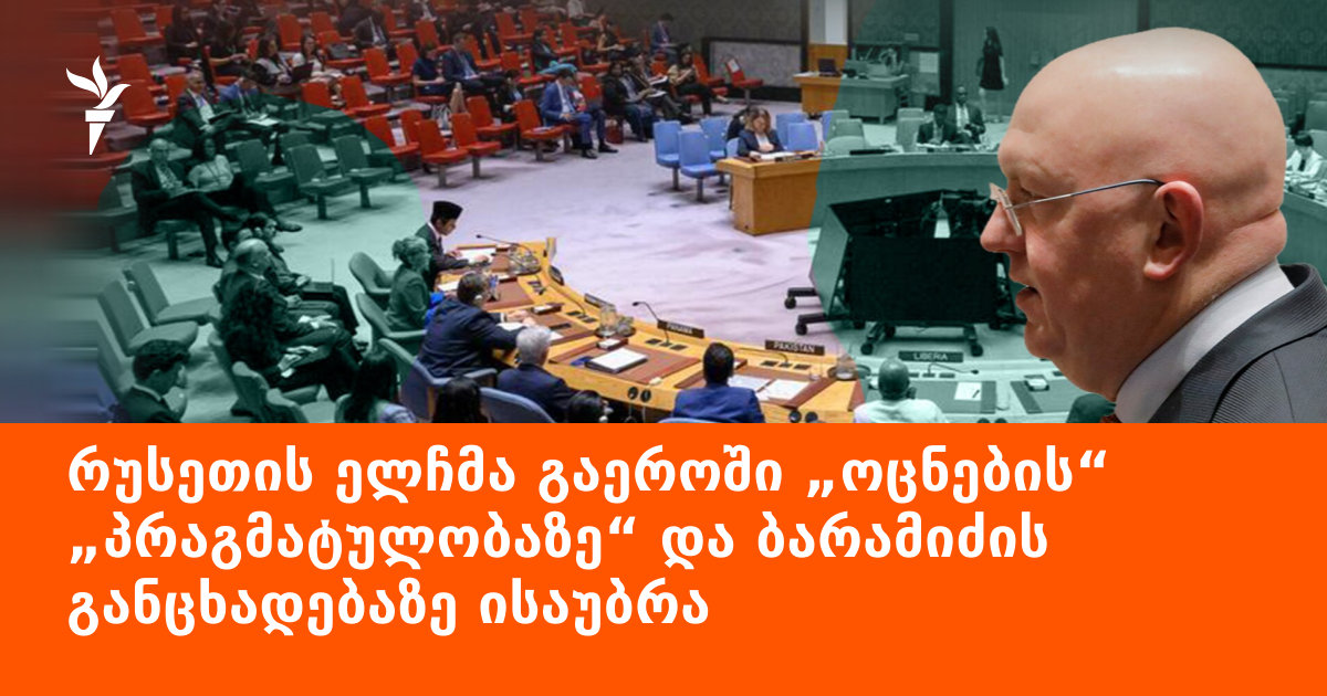 რუსეთის ელჩმა გაეროში „ოცნების“ „პრაგმატულობაზე“ და ბარამიძის განცხადებაზე ისაუბრა