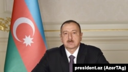 Azerbaijan - President Ilham Aliyev delivers a televised address to the nation, Baku, 31Dec2015