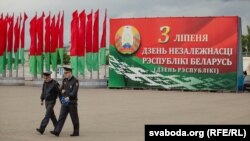 Подготовка ко Дню Независимости 3 июля в Минске. Беларусь, 22 июня 2017 года