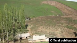 Several houses were also swept away in the landslide in southern Kyrgyzstan. 