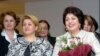 Armenia -- Rita Sarkisian (L) and Bella Kocharian, Armenia's current and former first ladies.