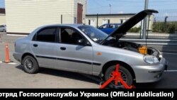 Автомобиль «Дэу-Ланос» на КПВВ «Каланчак», 26 августа 2021 года