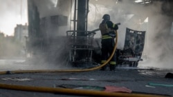 Incendiu la o benzinărie din Sumî, Ucraina, după un atac rusesc din 15 august