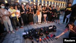 Лексо Лашкарава хотирасига бағишланган акция, Тбилиси, 2021 йил 12 июли