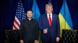 Президент Дональд Трамп під час двосторонньої зустрічі з президентом України Володимиром Зеленським на полях Генеральної асамблеї Організації Об'єднаних Націй у Нью-Йорку 23 вересня 2025 року