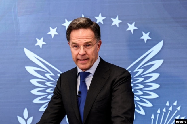 Генсекретар НАТО Марк Рютте виступив із промовою в Ronald Reagan Presidential Foundation and Institute у Вашингтоні, США, 9 квітня 2026 року