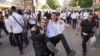 Hasidic Jews celebrate Rosh Hashanah in the Ukrainian city of Uman on September 24.