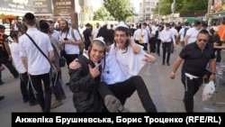 Hasidic Jews celebrate Rosh Hashanah in the Ukrainian city of Uman on September 24.
