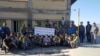 Rail workers on strike in Bandar Abbas, Iran, July 30, 2019