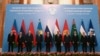 Tajikistan - The leaders of Azerbaijan, Armenia, Belarus, Kazakhstan, Russia Tajikistan, Kyrgyzstan, Turkmenistan and Uzbekistan pose for a family photo during a CIS summit in Dushanbe, October 10, 2025. 