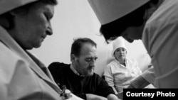 Nurses at a TB dispensary in the city of Sumgait in Azerbaijan