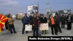 Архивска фотографија - Протест на стечајците од Куманово 