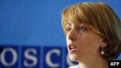 Министр иностранных дел Грузии Эка Ткешелашвили. Август 2008