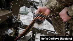 Украінскія вайскоўцы на харкаўскім кірунку, дзе ваяваў і быў затрыманы беларус Аляксандар Красоўскі. Ілюстрацыйнае фота