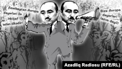 Azerbaijan - Azeri official Ali Hasanov, cartoon