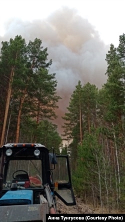 Пожары в лесах Вагайского района Тюменской области