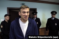 Navalny attends an appeal against his jail sentence on October 6.