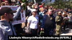 Акція біля памʼятника Невідомому матросу, Одеса, 9 травня