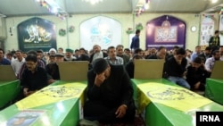 FILE: A funeral of Afghan fighters in Iran.