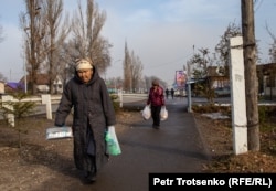 Жители родного села Назарбаева. Шамалган, 28 ноября 2018 года.