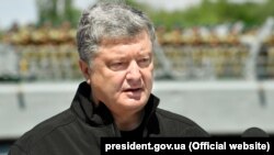 Президент Петро Порошенко під час урочистостей з нагоди 100-річчя створення морської піхоти України. Миколаїв, 23 травня 2018 року (ілюстраційне фото)