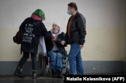 В центре Москвы, апрель 2021 года
