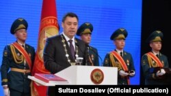 Қирғизистоннинг янги президенти Садир Жапаров, Бишкек, 2021 йил 28 январи