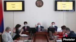 Armenia - The Central Election Commission meets in Yerevan, May 11, 2021.