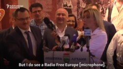 Maria Zaharova: „Văd microfonul Europei Libere”