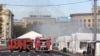Shooting and Fire in front of National Assembly Belgrade