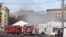 Shooting and Fire in front of National Assembly Belgrade