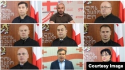ფოტოკოლაჟი: საკონსტიტუციო სასამართლოს პლენუმი, მიხეილ სააკაშვილი და ლევან ხაბეიშვილი