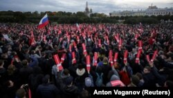 Акция в поддержку Алексея Навального в Санкт-Петербурге 7 октября 
