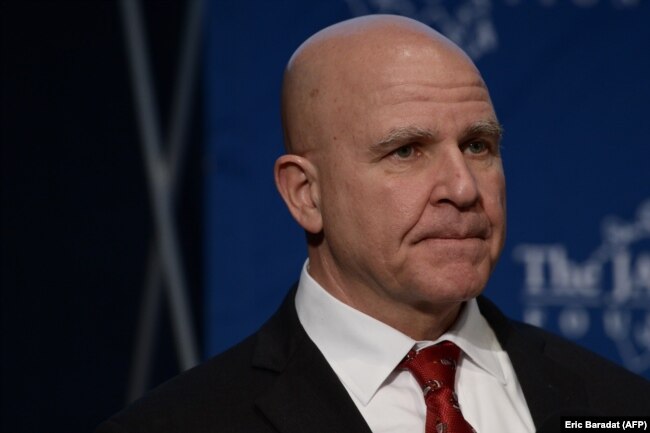 White House national security advisor HR McMaster (file photo)